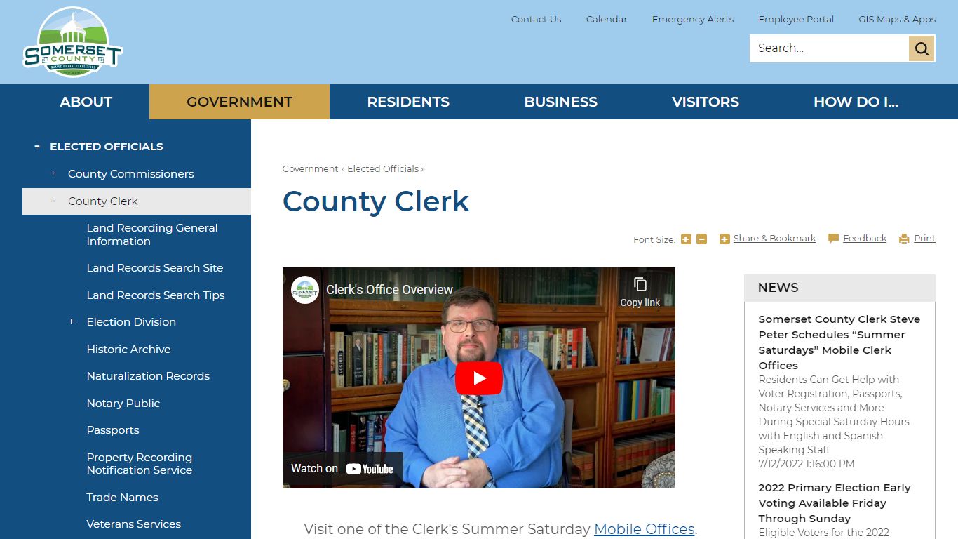County Clerk | Somerset County